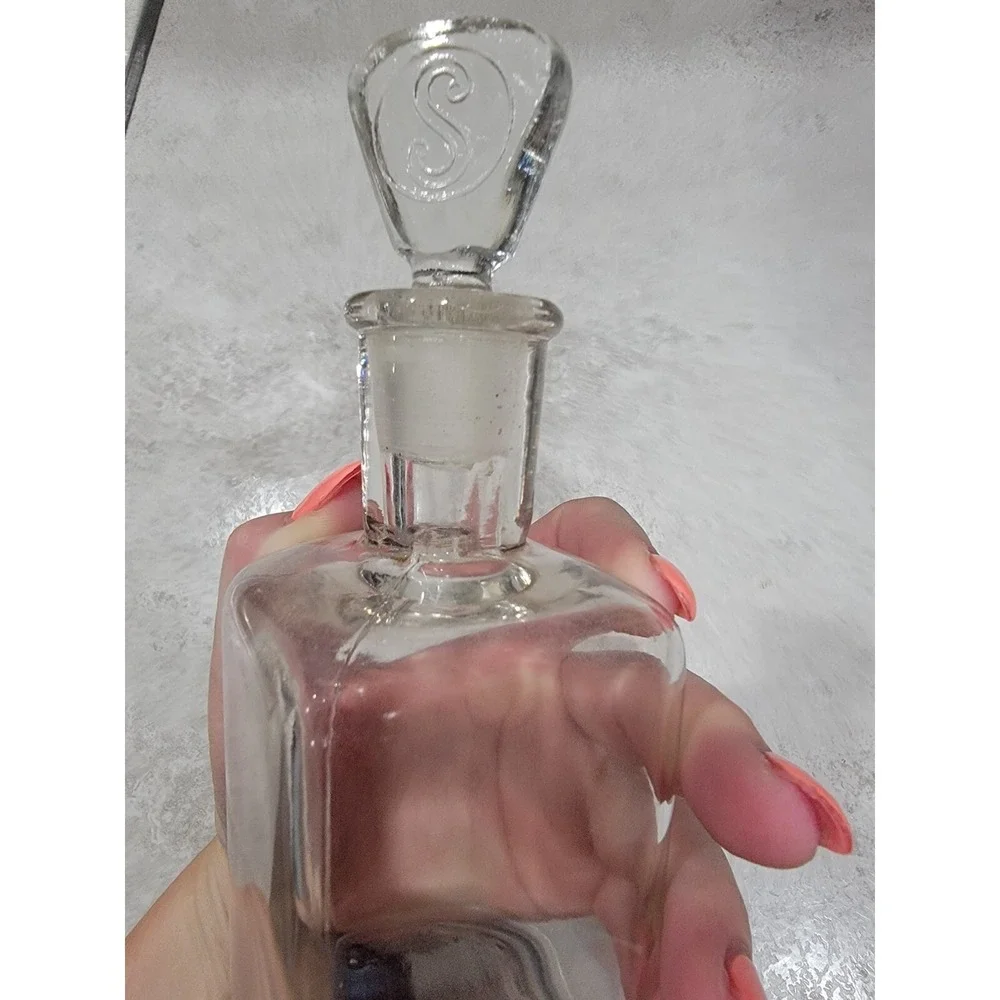 Stearns Fine Perfumes Empty Bottle Iridescent White Rose C1890s